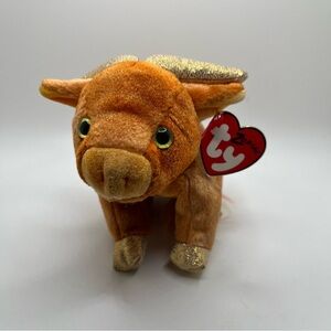 TY Beanie Baby - THE OX Chinese Zodiac RARE RETIRED ORIGINAL 2000